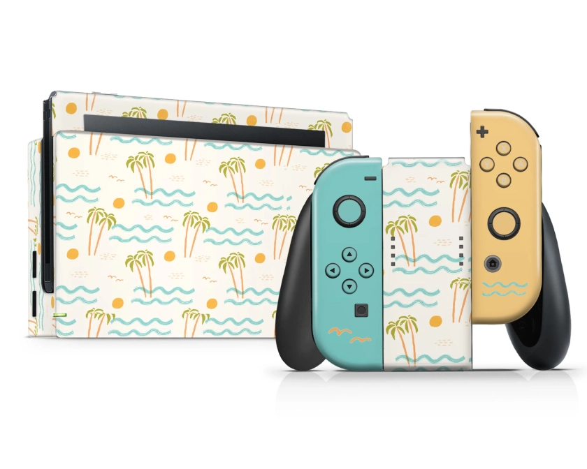 Tropical Festival Palm Trees Nintendo Switch Skin