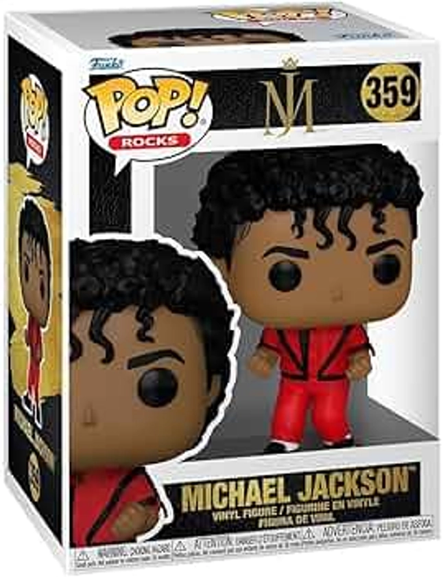 Funko Pop! Rocks: Michael Jackson - (Thriller) - Figurine en Vinyle à Collectionner - Idée de Cadeau - Produits Officiels - Jouets pour Les Enfants et Adultes - Music Fans