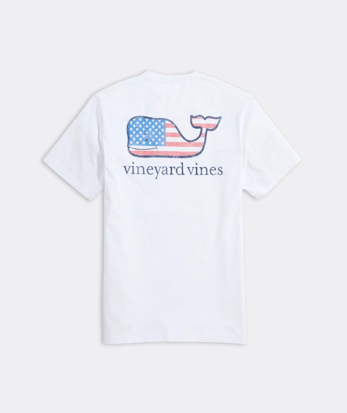 Flag Whale Short Sleeve Pocket Tee