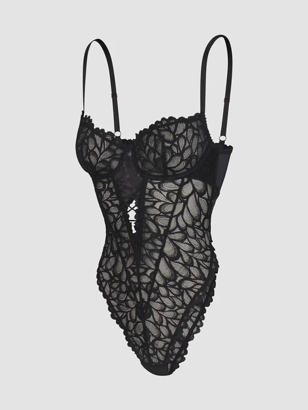 Savage Not Sorry Underwire Teddy in Black | SAVAGE X FENTY UK United Kingdom