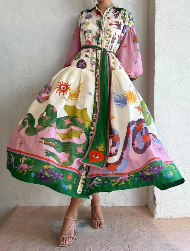 Vera Peroni™ Italiaanse Maxi-jurk