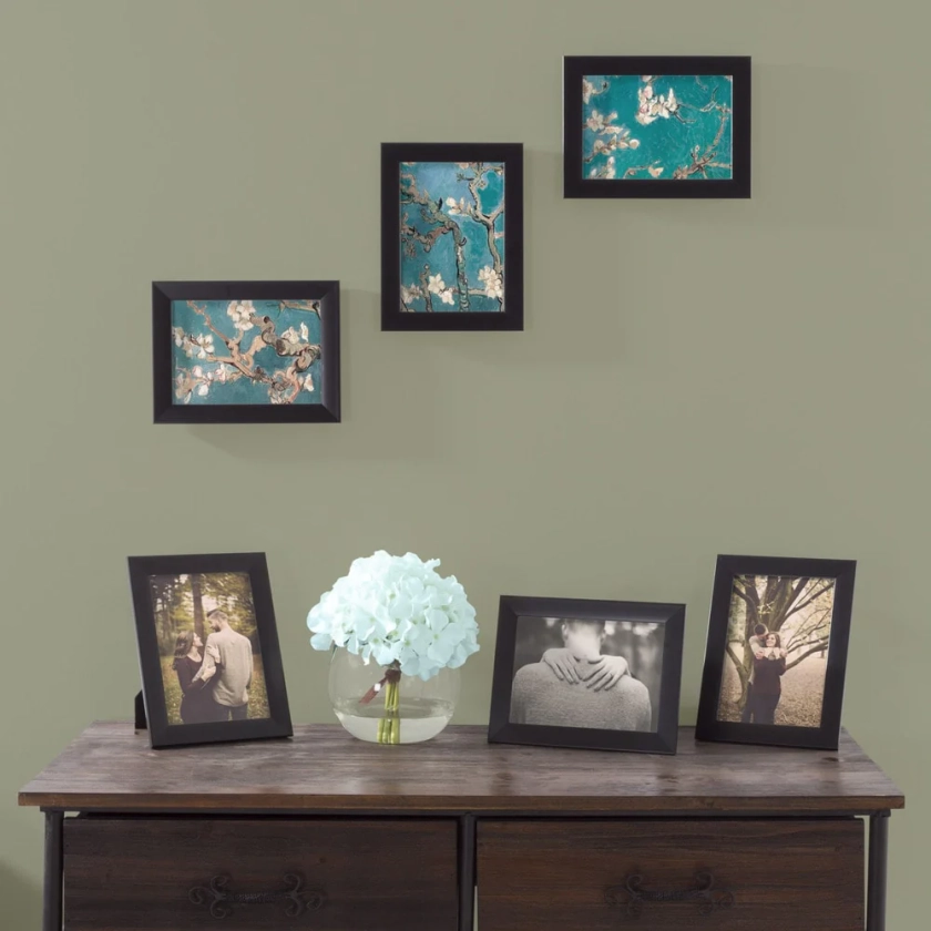 Lavish Home 5x7-inch Black Picture Frames with Stands (Set of 6)