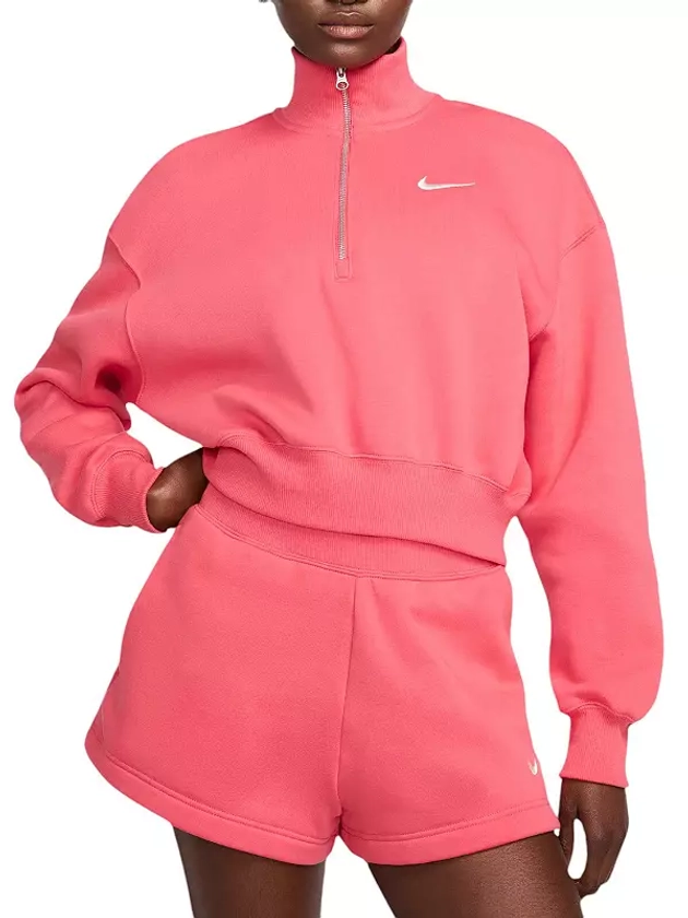 Nike Women's Sportswear Phoenix Fleece Oversized 1/2-Zip Crop Sweatshirt