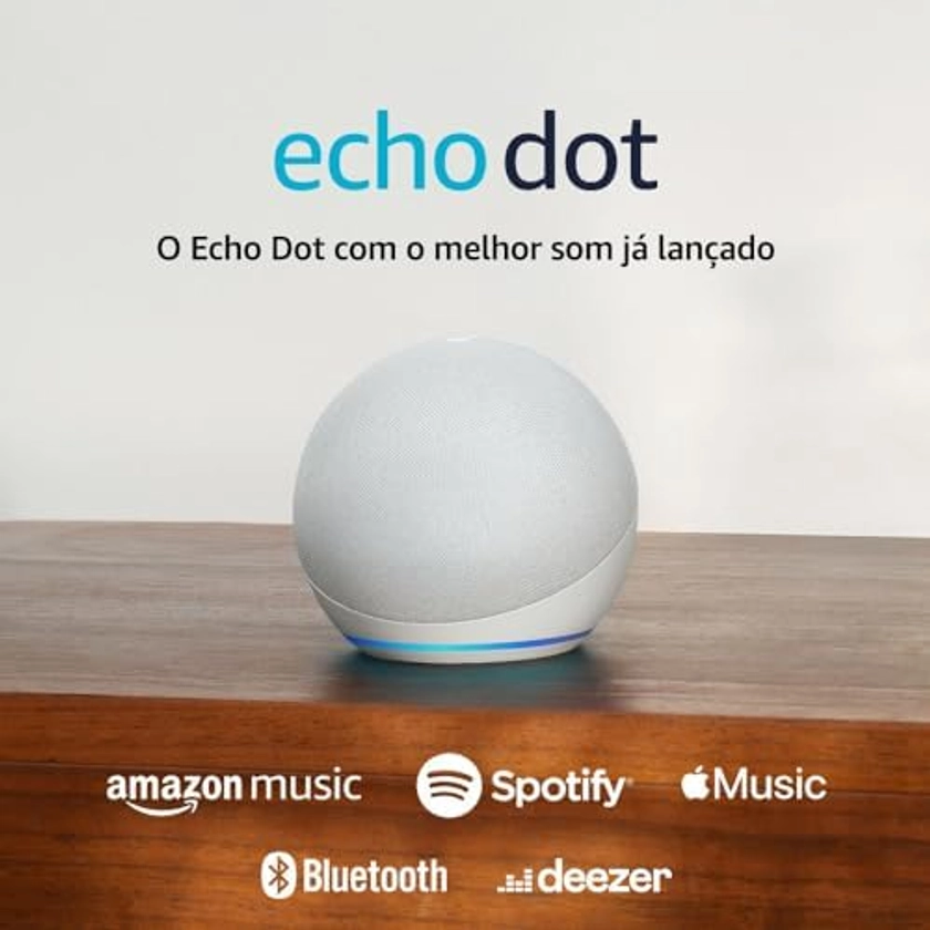 Echo Dot 5ª geração | O Echo Dot com o melhor som já lançado | Cor Branca : Amazon.com.br