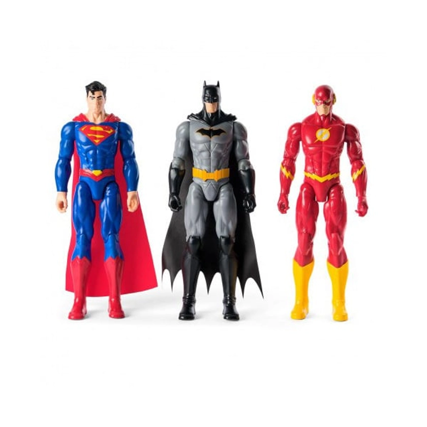 Pack figrines 30 cm Superman, Batman et The Flash - DC Comics