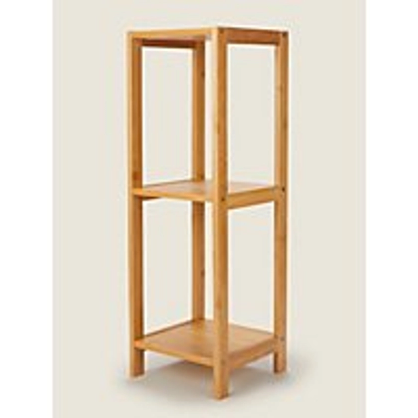 Natural Bamboo 3 Tier Bathroom Shelves