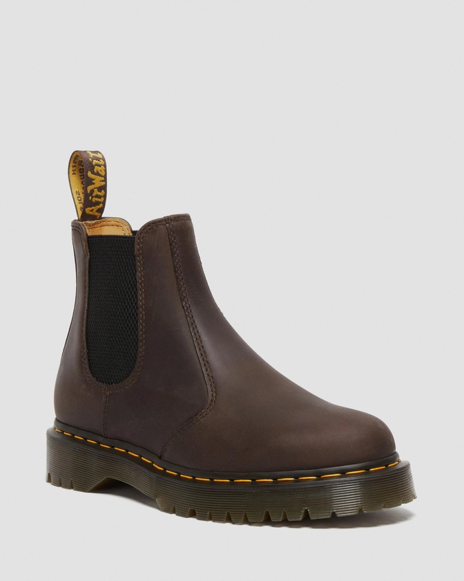 Chelsea boots 2976 Bex en cuir Crazy Horse en Marron Foncé | Dr. Martens