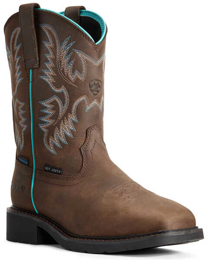 Product Name: Ariat Women's Krista Waterproof Western Work Boots - Steel Toe