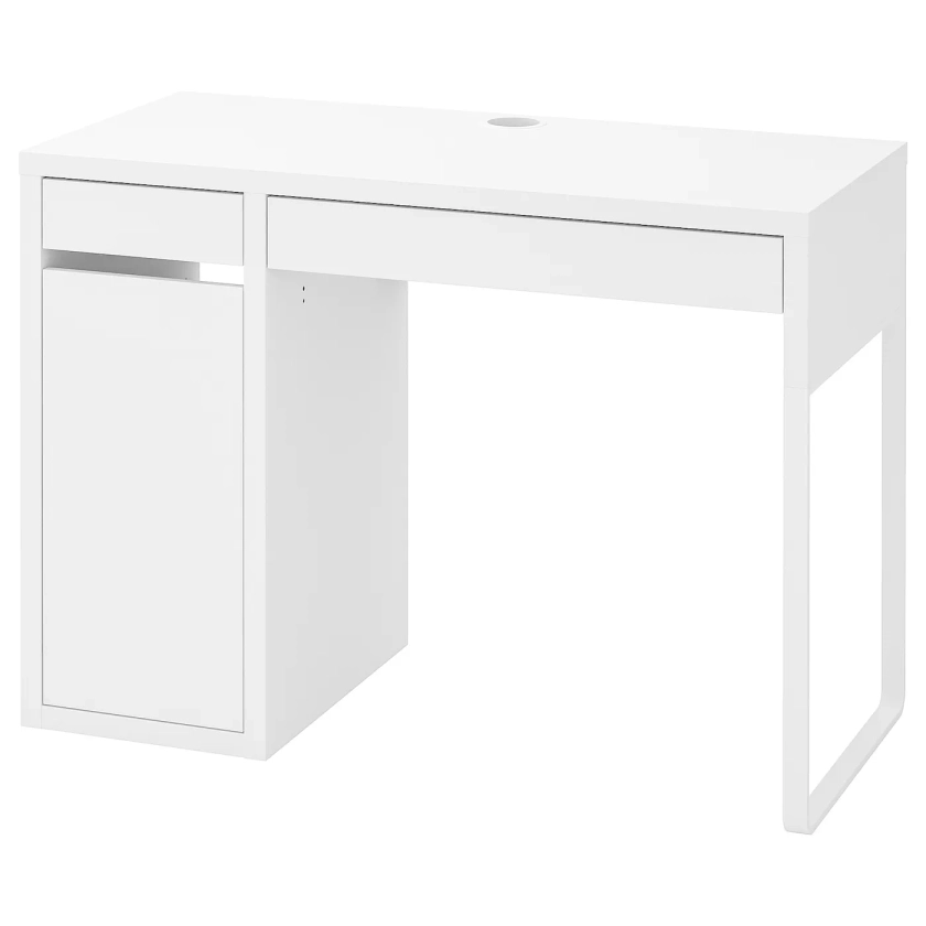 MICKE Bureau, blanc, 105x50 cm - IKEA