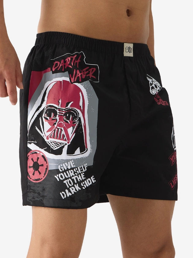 The Souled Store Star Wars: Dark Side Printed Pure Cotton Lounge Shorts