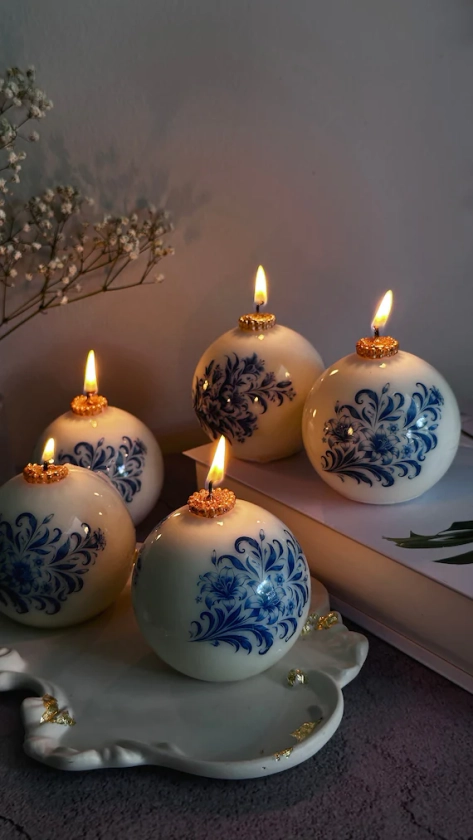 Vintage Candles | Holiday decor candles | Christmas candles | Unique decor and best gifts for her | Soywax and beeswax candles