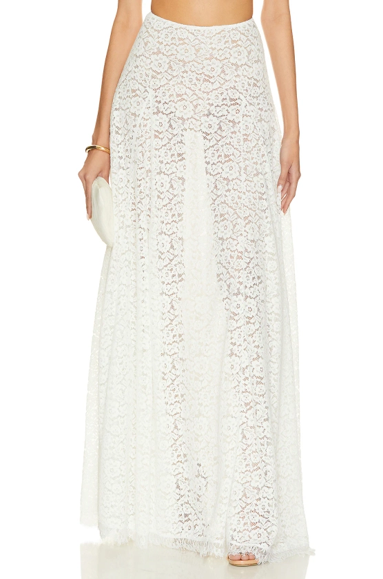 Lovers and Friends Emilia Skirt in White Lace | REVOLVE