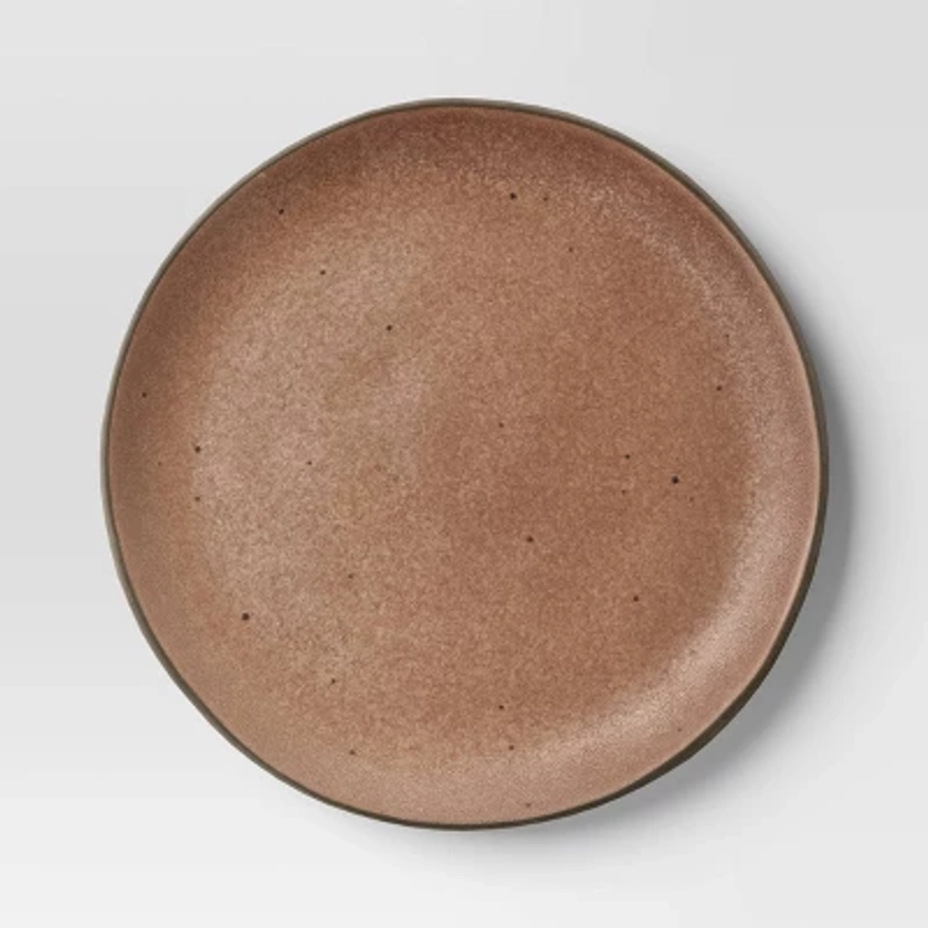 6.125" Stoneware Appetizer Plate Brown - Threshold™ - Threshold™