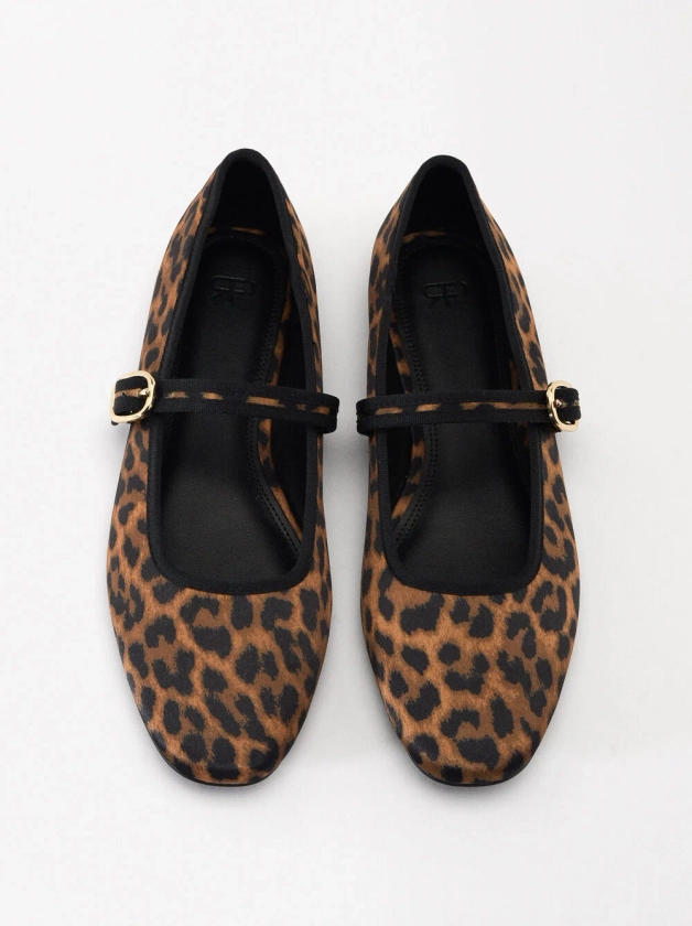 Leopard Print Ballerinas Multicolor | Parfois