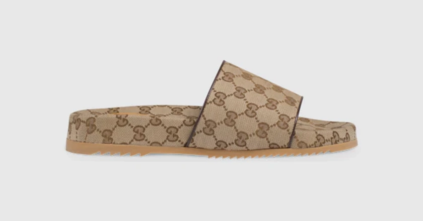 Gucci Men's GG canvas slide sandal