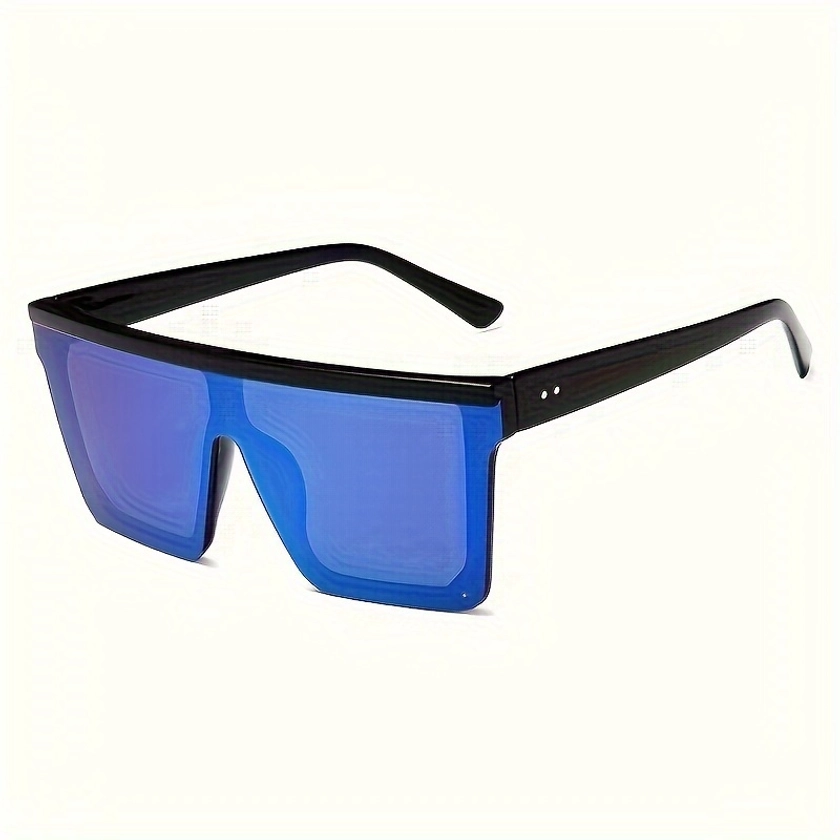 Retro Square Sunglasses With UV Protection And Gradient Color Design