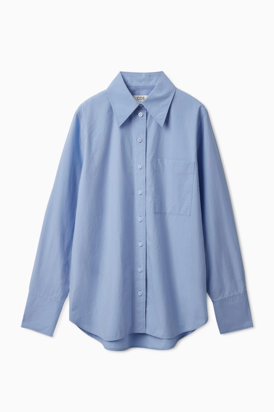 OVERSIZED TAILORED SHIRT - BLUE