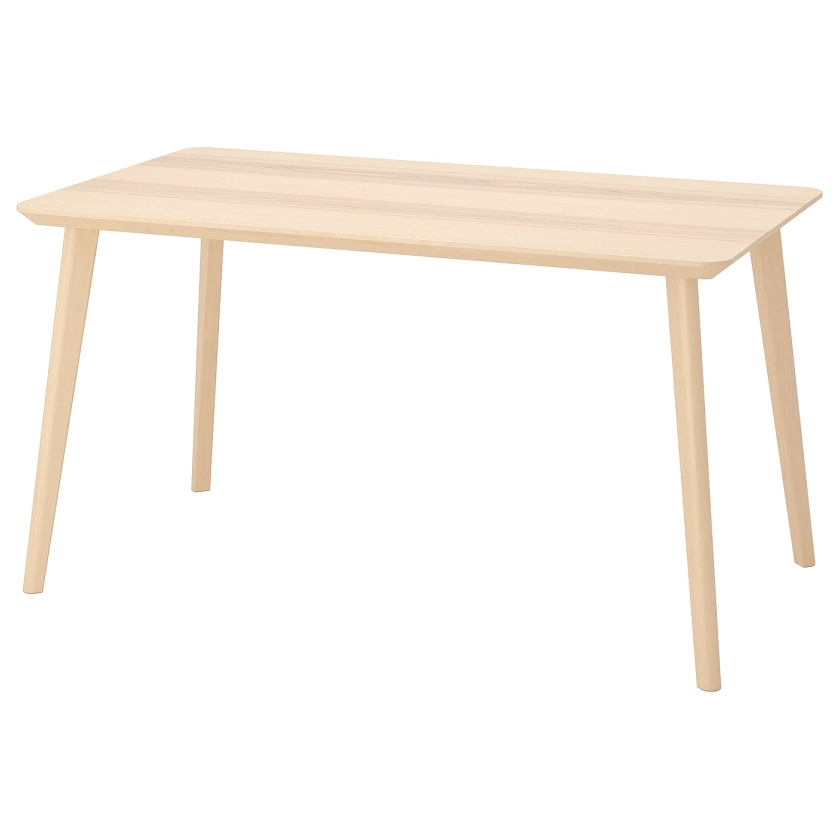 LISABO Table - plaqué frêne 140x78 cm