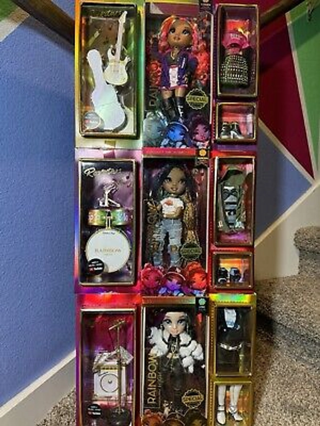 Rainbow High Rockstar Dolls Set NIB