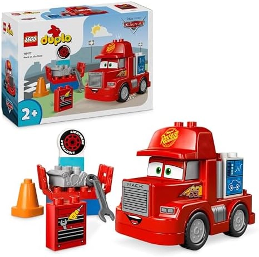 LEGO DUPLO | Disney Cars and Pixar Mack Racing, Building Set for Toddlers from 2 Years, Red Toy Vehicle, Building Movie, Gift Idea for Boys and Girls, 10417 : Amazon.com.be: Toys