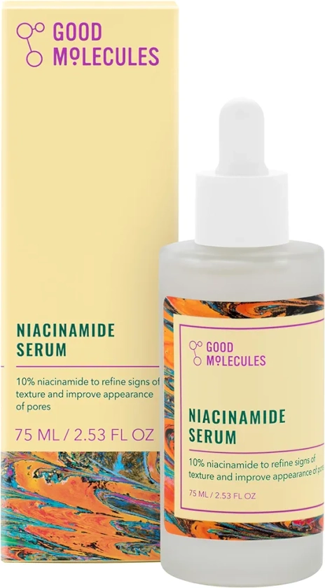 Good Molecules Niacinamide Serum - 10% Niacinamide B3 Facial Serum for Blemishes, Enlarged Pores, Balancing and Hydrating - Skincare for Face