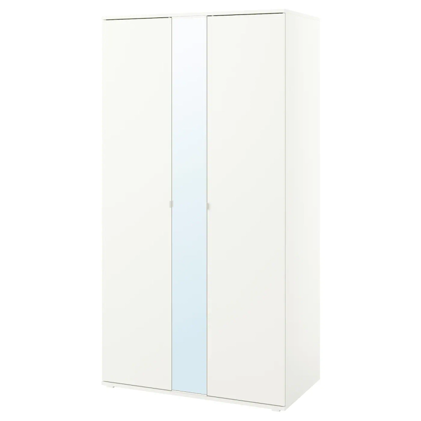 VIHALS Armoire 2 portes - blanc 105x57x200 cm