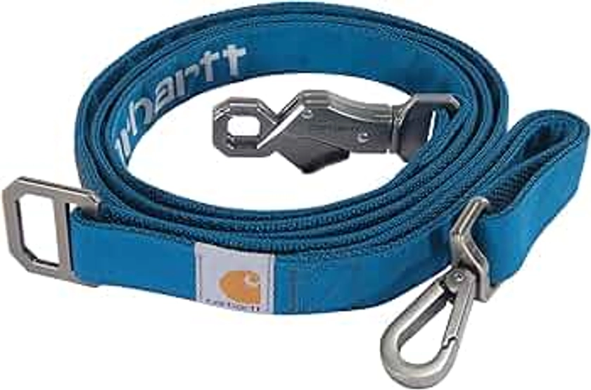 Carhartt Pet Durable Nylon Duck Leashes for Dogs, Reflective Stitching for Visibility, Marine Blue, Large