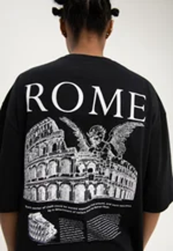 ROME TEE UNISEX - T-shirt imprimé - black