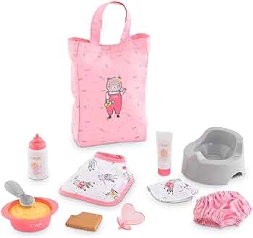 Corolle - Mon Premier Poupon, Grand Coffret d'Accessoires, pour Poupon 30cm, dès 18 Mois, Rose, 9000110440