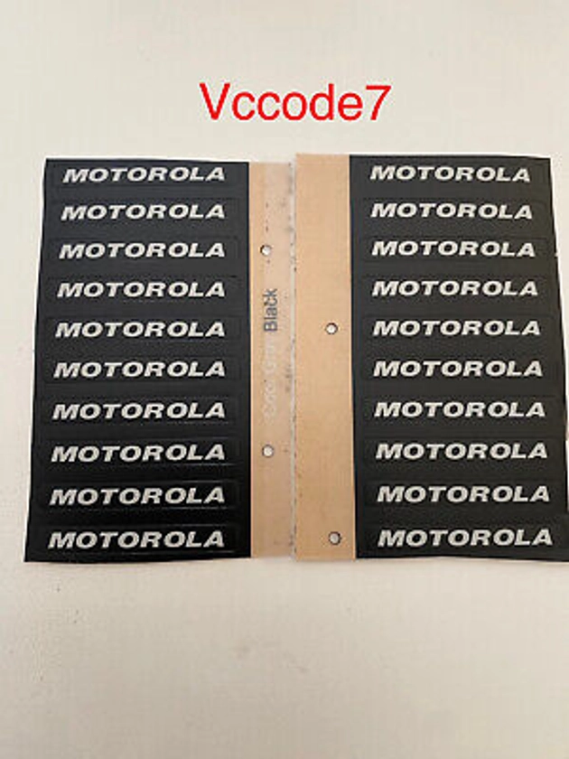 Motorola Label for APX7000 XE & APX8000 XE ONLY! 1 EACH