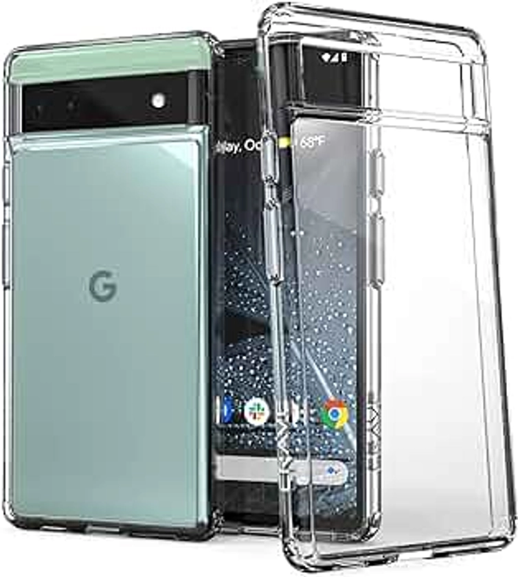 Crave Clear Guard for Pixel 6a Case, Shockproof Clear Case for Google Pixel 6a