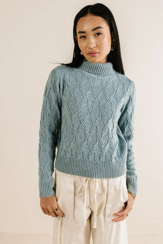 Maeve Turtleneck Sweater in Blue