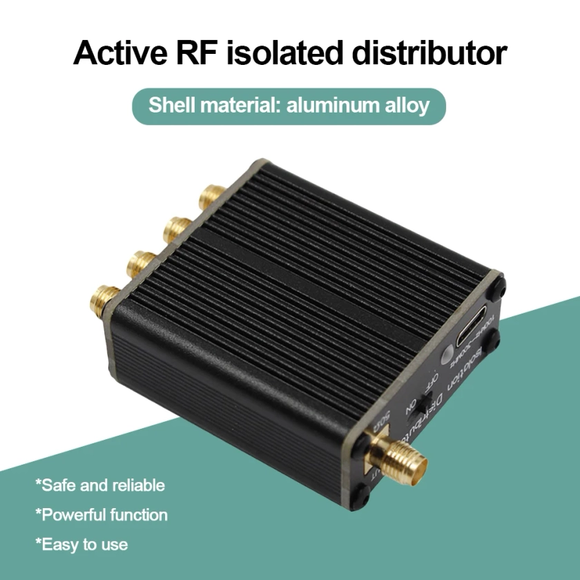Active RF Isolated Distributor SDR GPSDO Signal Source RF Distribution Device 100kHz To 150MHz Signal Radio Antenna RF Splitter