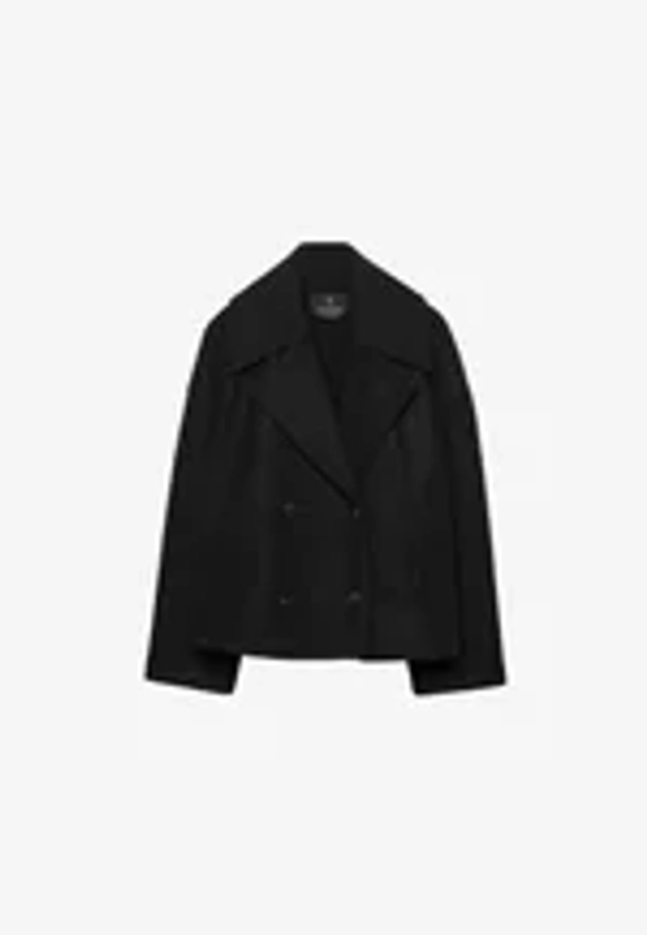 Stradivarius SOFT WRAP - Blazer - black/noir - ZALANDO.FR