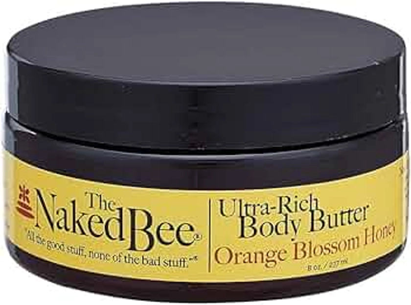 The Naked Bee Orange Blossom Honey Ultra-Rich Body Butter, 8 Oz