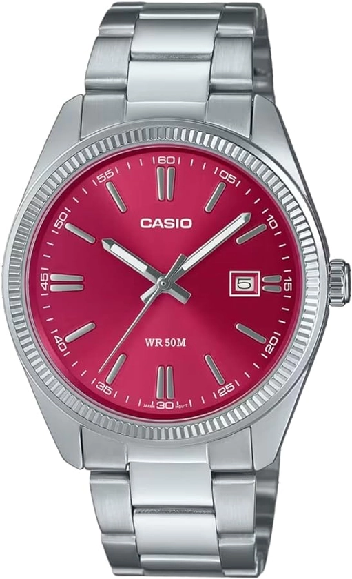 Casio Men Analogue Quartz Watch with Stainless Steel Strap MTP-1302PD-4AVEF