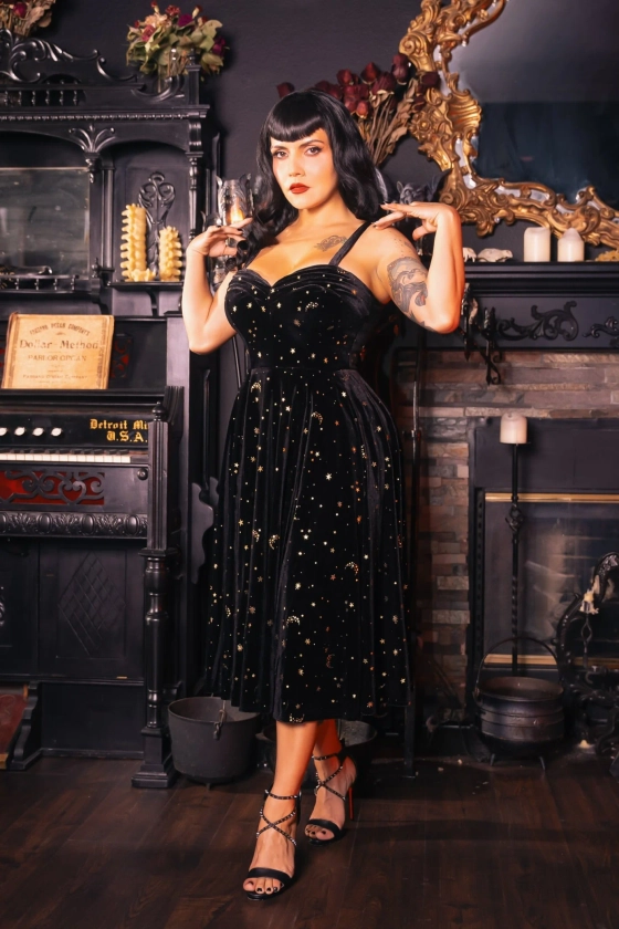 Lunar Luxe Velvet Dress PREORDER