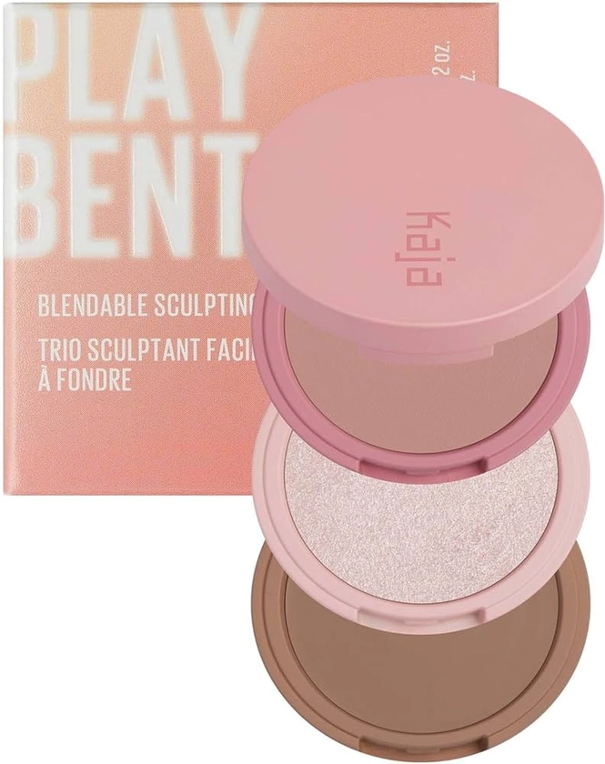 Amazon.com: Kaja 3-in-1 Blendable Sculpting Trio - Play Bento | with Mango Seed Butter, Cream Bronzer, Powder Blush, and Highlighter, 00 Sugar Cookie : Home & Kitchen