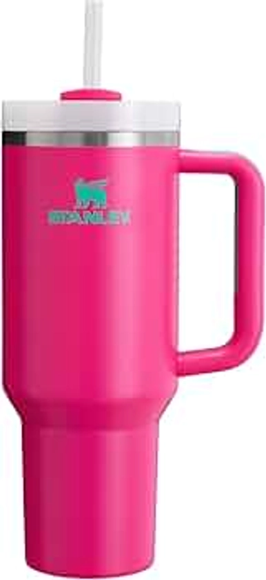 Stanley Quencher H2.0 FlowState Stainless Steel Vacuum Insulated Tumbler with Lid and Straw for Water, Iced Tea or Coffee, Smoothie and More, Passion Pink, 40 oz