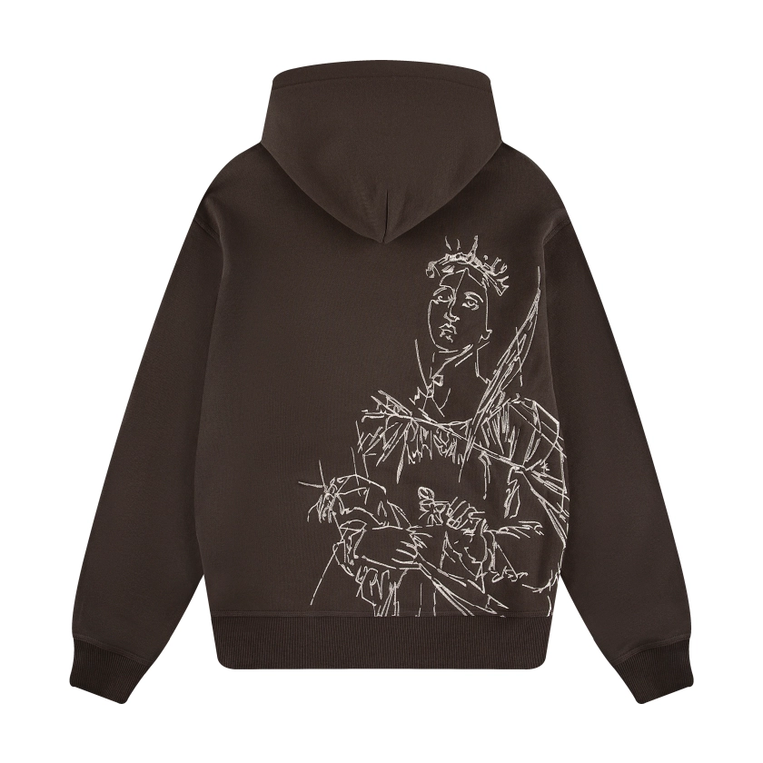 "awakening" Hoodie brown