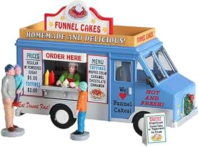 Lemax Funnel Cakes Food Truck, Set of 4#93420