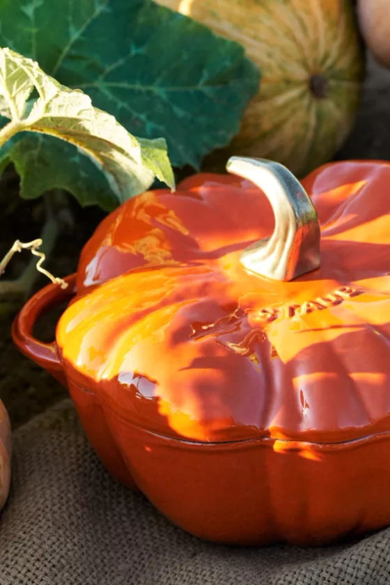 Staub Cast Iron 3.5-qt Pumpkin Cocotte