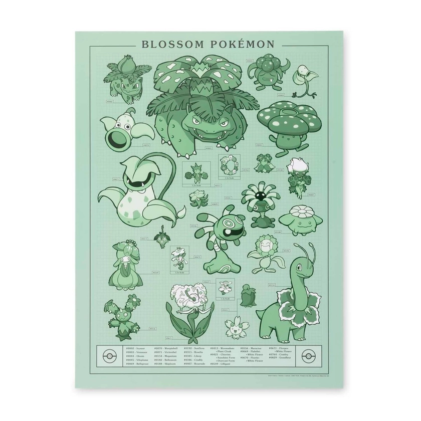 Pokémon Researcher: Blossom Pokémon Poster