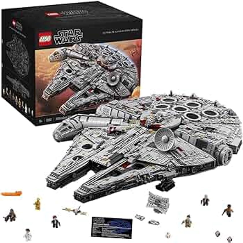 LEGO Star Wars Ultimate Millennium Falcon 75192 - Expert Building Set and Starship Model Kit, Movie Collectible, Featuring Classic Figures and Han Solo's Iconic Ship, Best Gift for Adults