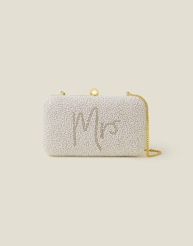 Bridal Mrs Hardcase Clutch Bag | Clutches | Accessorize UK