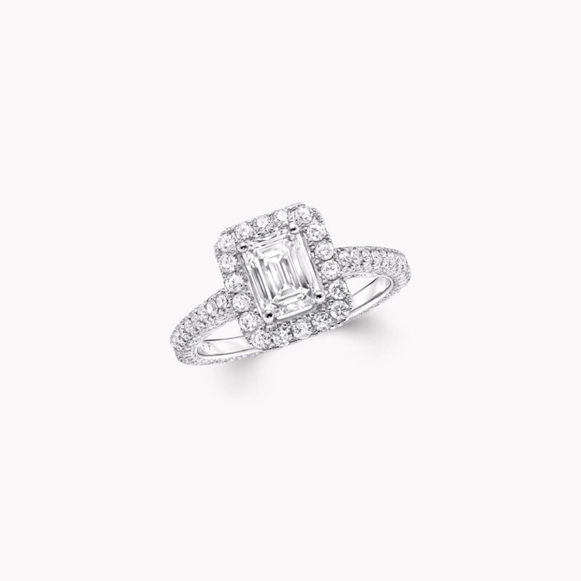 Constellation Emerald Cut Diamond Engagement Ring | Graff - Graff