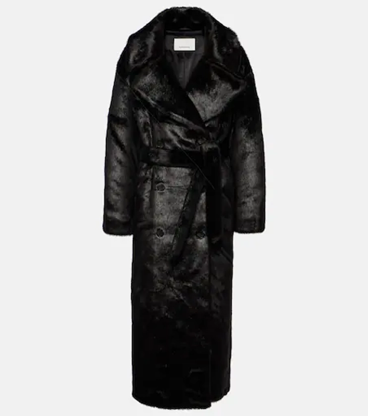 Joni faux fur coat in brown - The Frankie Shop | Mytheresa