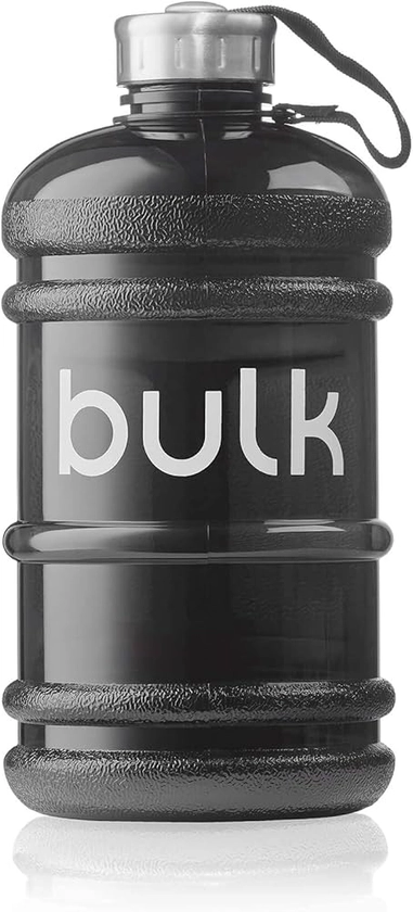 Bulk Gourde D'eau, Gourde de Sport, Noir Metallisé, 2,2 Litres