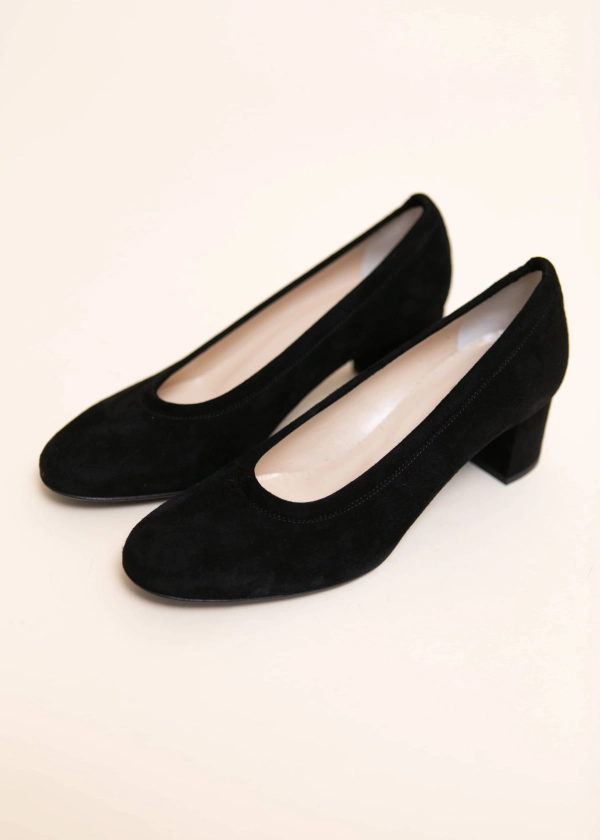 BALLERINE HOVE VELOURS NOIR 35