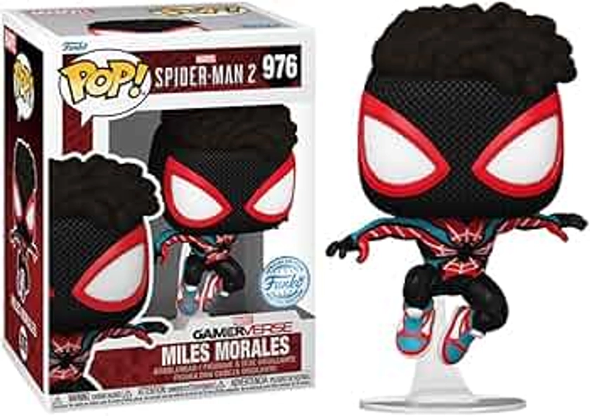 Funko Pop! Marvel : Spider-Man 2 - Miles Morales (Evolved Suit) (Exc), Figurine en vinyle à collectionner – 78507, Standard